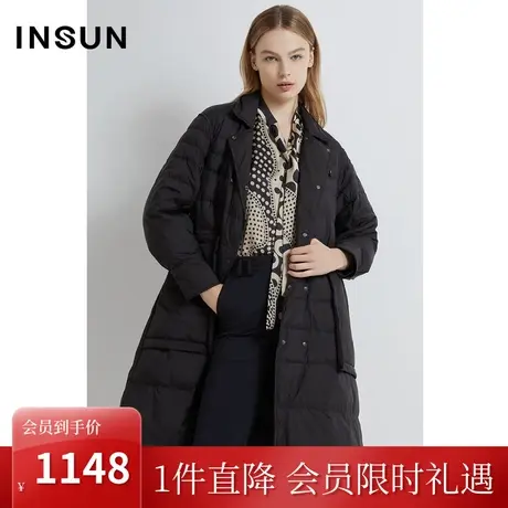 恩裳2022冬季时尚休闲大口袋设计轻盈保暖鹅绒羽绒服商品大图