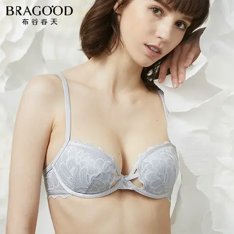 BRAGOOD薄款性感心机镂空透气纯棉杯里65小胸文胸布谷内衣商品大图
