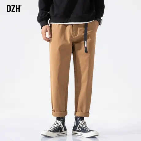 男士直筒工装裤男春夏款卡其色裤子休闲百搭美式长裤男裤2023新款商品大图