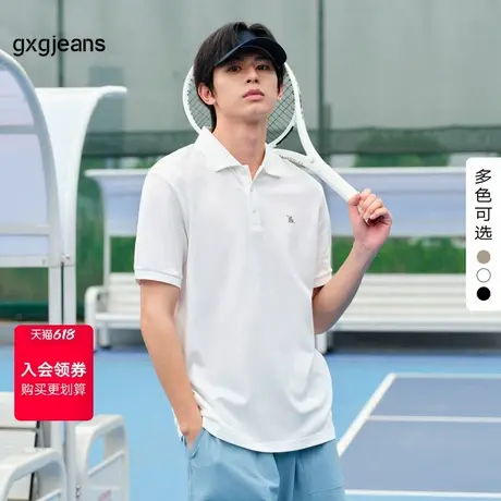 gxg.jeans男装2024年夏季翻领短袖POLOJ24D242018图片