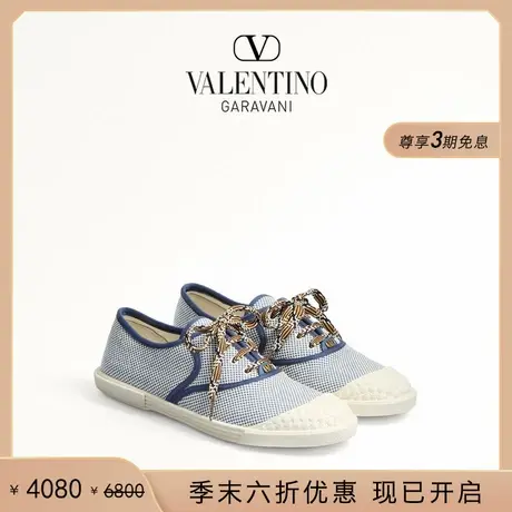 [季末优惠]华伦天奴VALENTINO女士 BAY BY BAY 帆布运动鞋商品大图