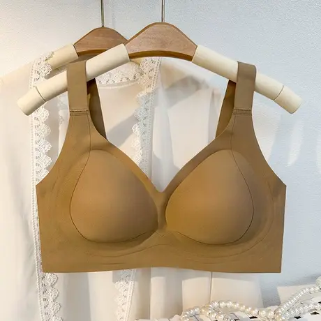 【送妈妈】无痕大胸显小内衣女收副乳防下垂大码胖mm文胸2025新款商品大图