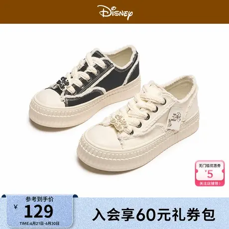 热风厚底帆布鞋女款2025年春季新款经典时尚低帮鞋百搭松糕鞋女鞋图片