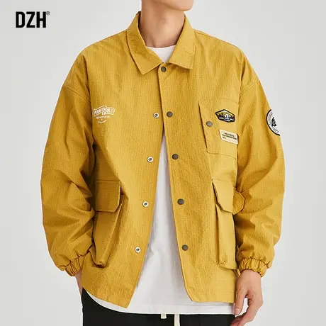 男士美式工装外套男春秋款高级感痞帅潮牌男装2023新款飞行员夹克商品大图