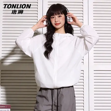 唐狮官方凉感防晒服女2026新款夏upf50+连帽外套宽松显瘦防晒衣VC图片