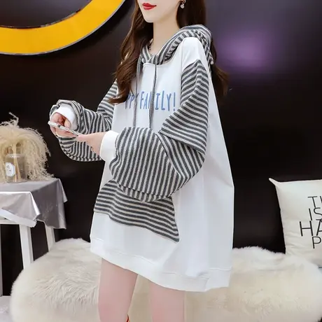 设计感连帽卫衣外套女2024新款早春季宽松休闲洋气百搭慵懒风上衣图片