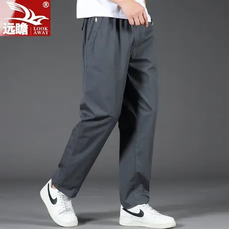 纯棉工装裤子男士宽松直筒潮牌百搭阔腿裤2023新款大码休闲长裤男商品大图