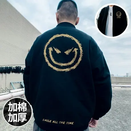 2024年冬季小恶魔国潮加大码短款加厚棉衣男潮流鬼脸棉服潮牌棉袄商品大图