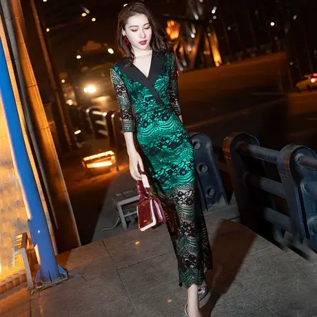 小晚礼服连衣裙2024新款长款气质平时可穿优雅宴会名媛女简约大气图片