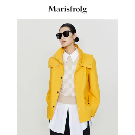 【新能量色彩】玛丝菲尔外套春季连帽夹克廓形外套图片