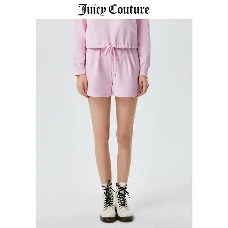 Juicy Couture橘滋短裤女2023夏季新款美式运动宽松针织短裤套装商品大图