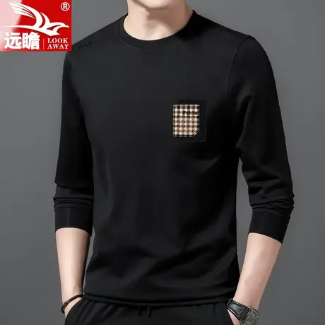 卫衣男秋季圆领上衣2022新款潮牌百搭男士休闲T恤长袖春秋打底衫商品大图