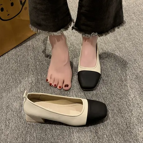 永希玛丽珍鞋女夏季2023年新款法式设计感小众时髦气质通勤单鞋潮商品大图