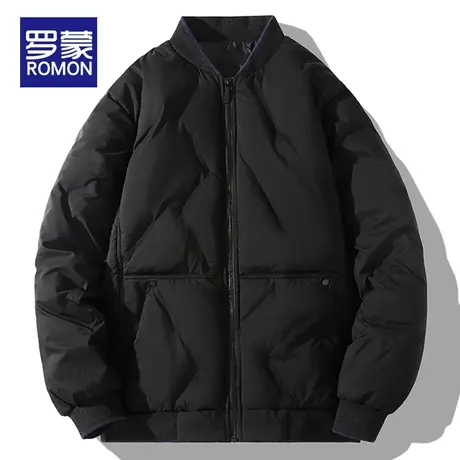 罗蒙羽绒棉服男冬季宽松防风加厚保暖棉衣2023新款男士棒球服外套图片