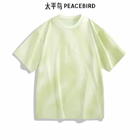 太平鸟男装季新款扎染凉感休闲T恤 B2CNE2B04图片