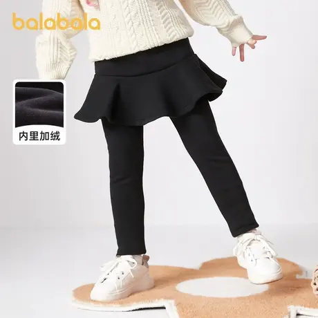 巴拉巴拉童装女童裙裤打底裤小童宝宝裤子秋冬2025新款儿童长裤女商品大图