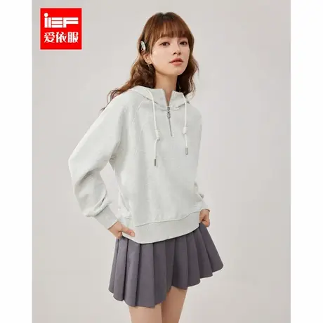 IEF/爱依服2025春季新款时尚百搭甜美风设计感小众休闲显瘦卫衣图片