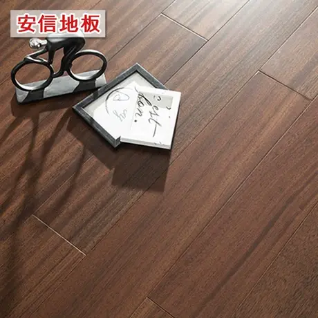 安信达比马纯实木锁扣地板加纳可可地暖适用原木天然环保优于ENF图片