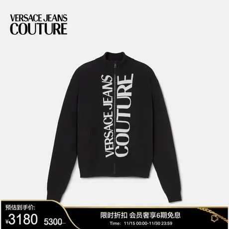 【限时优惠】VERSACE JEANS COUTURE男士Logo针织套头衫商品大图