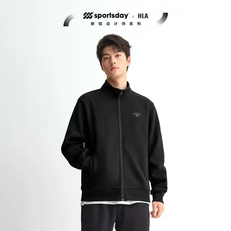 HLA/海澜之家sportsday潮流马术运动卫衣23秋冬智慧绒加绒男商品大图