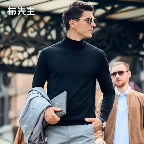 【佟大为同款】MrBu布先生保暖毛衣可机洗羊毛衫春高领内搭羊毛T商品大图