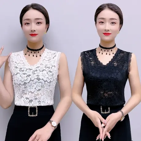 假领子女百搭吊带背心内搭夏季2022新款爆款无袖配西装打底衫上衣商品大图