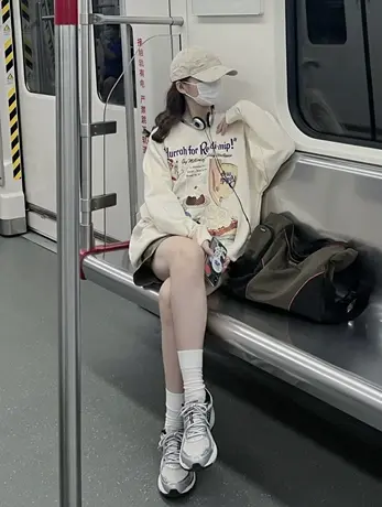 vintage美式大码加绒卫衣女秋冬ins潮复古宽松保暖减龄街头风上衣商品大图