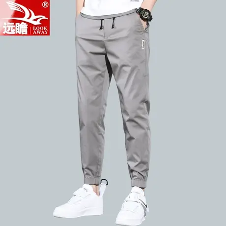 薄款冰丝休闲裤男夏季直筒修身束脚长裤男士夏天男裤超薄裤子男款商品大图
