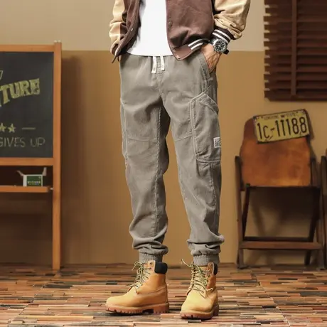 潮流百搭工装裤大码男款裤子休闲裤子男款高级感秋冬季百搭男裤商品大图