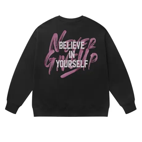 美式潮牌高街男装潮字母圆领卫衣宽松情侣oversize长袖秋冬款上衣商品大图