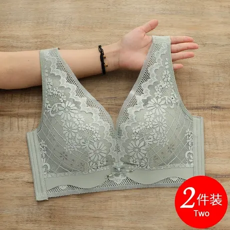 大码胸罩无钢圈大胸显小内衣女薄款文胸收副乳防下垂透气洞洞杯夏图片