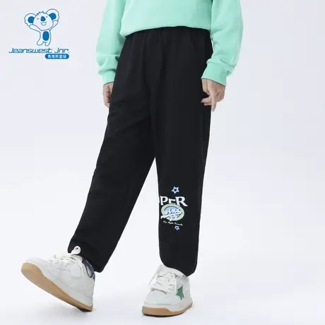 JJ真维斯童装夏季款 潮牌时尚男童纯棉针织休闲束脚卫裤图片