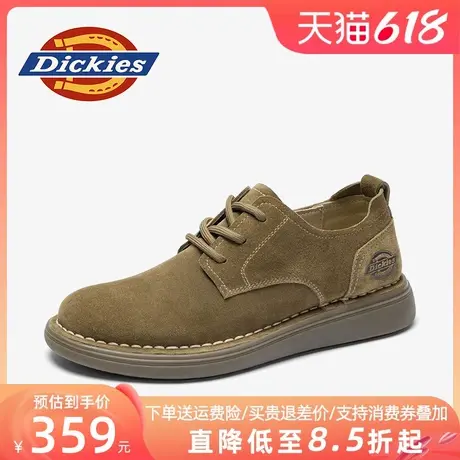 Dickies工装鞋男款2025新款夏季男鞋真皮英伦皮鞋男士低帮马丁鞋商品大图