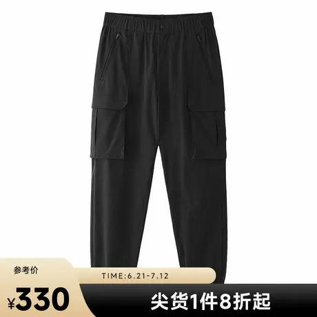 美特斯邦威束脚裤男士2025春季新款潮流百搭户外三防机能束脚长裤图片