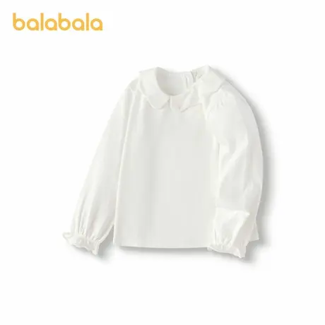 巴拉巴拉童装T恤女童2025新款秋装长袖上衣柔软亲肤舒适简约百搭商品大图