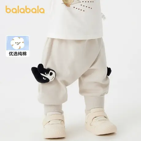 巴拉巴拉宝宝裤子婴儿长裤男童运动裤PP裤女童休闲裤2024秋装萌趣商品大图