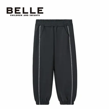 百丽童装belle儿童长裤2026春季新款中长款运动百搭男童束脚裤子图片