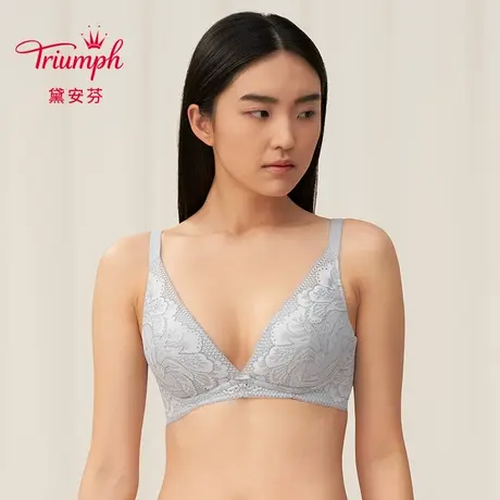 直播专享黛安芬水滴杯小胸聚拢性感内衣女无钢圈蕾丝文胸11-1760商品大图