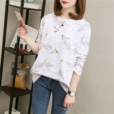 2023年秋装新款韩版上衣春秋季宽松长袖t恤女装学生早秋款初秋潮商品大图