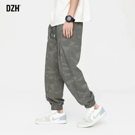 男生美式迷彩裤男潮牌宽松休闲裤百搭裤子男款秋季束脚裤哈伦长裤商品大图