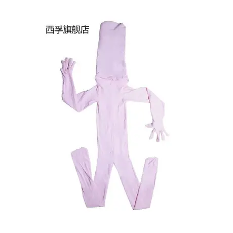 丝袜全包紧身衣大码天鹅绒全身包头连体丝袜连身袜性感头套商品大图