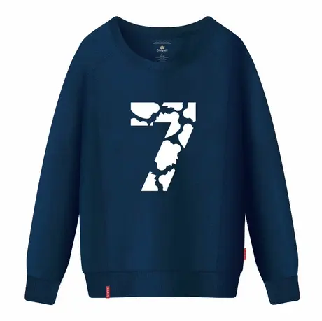 Ohlyah品牌女装2022新款春秋女装长袖圆领卫衣女7数字大码班服潮商品大图