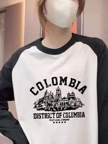 早春秋装仿棉长袖t恤女2023新款欧货冬季内搭打底衫插肩袖上衣服商品大图