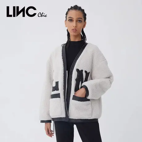 LINCCHIC金羽杰羽绒服女2023冬季新款夹克短款轻薄外套Y21301061商品大图