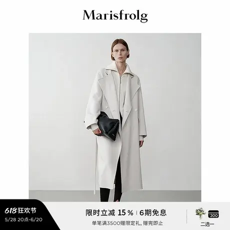 【艺术时装大衣】Marisfrolg玛丝菲尔冬双面呢大衣外套图片
