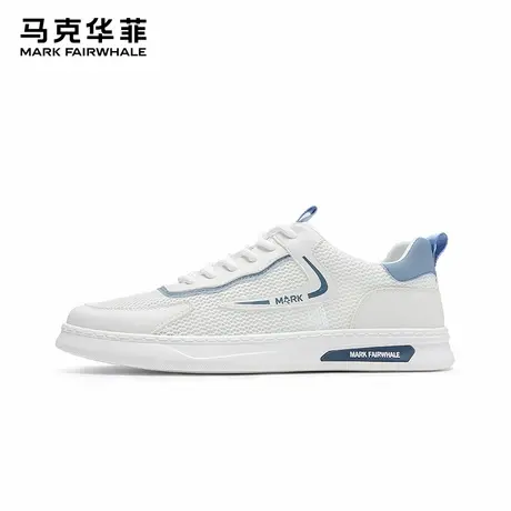 马克华菲男鞋夏季透气网面休闲潮流板鞋2025新款薄款网眼小白鞋男商品大图