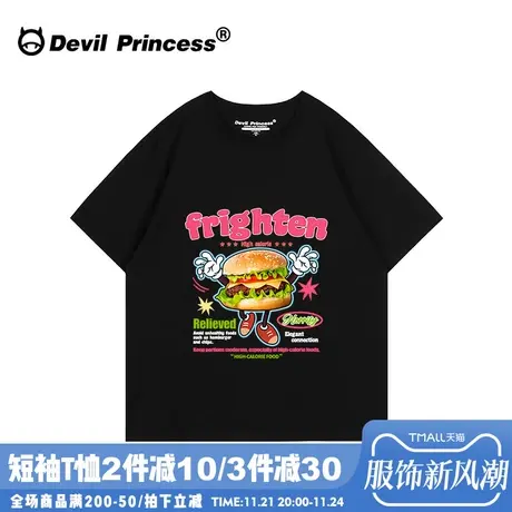 ulzzang小众街头ins风黑色短袖女t恤宽松美式复古潮牌半袖上衣夏图片