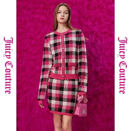 Juicy Couture橘滋秋冬新款金属扣女式毛衣外套图片