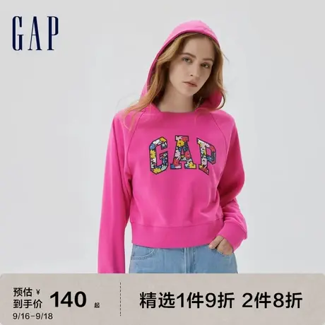 Gap女装秋季新款LOGO印花法式圈织软卫衣591042时尚休闲运动上衣图片