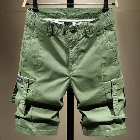 夏季短裤男士潮牌休闲工装ins潮流外穿宽松五分中裤七分裤子马裤商品大图